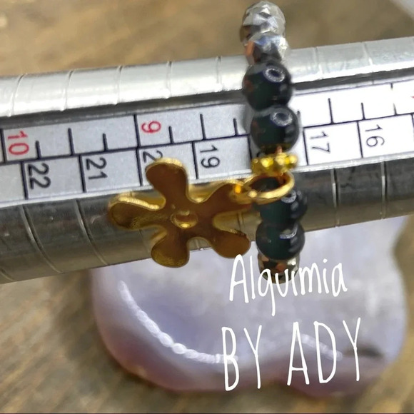 Alquimia by ADY Beaded Ring with Gold Charm - Picture 2 of 3